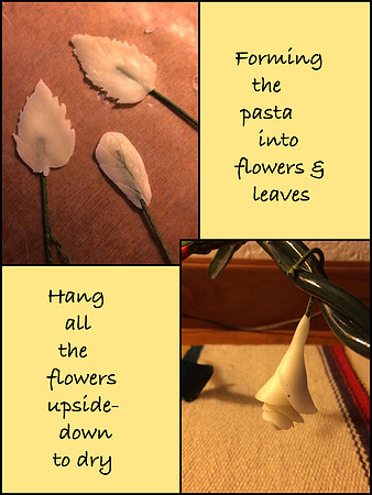 Drying leaves and flowers